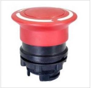Teknic Red Mushroom Head Actuator Latching Push Button Ø 30mm, P2AML4